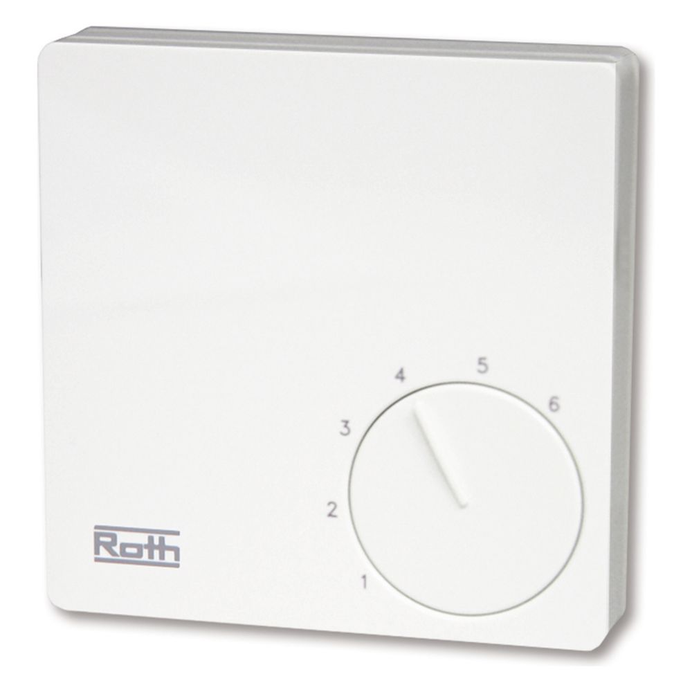 Roth Raumthermostat Basicline H, 24V, Aufputz, Weiß, 1135007403... ROTH-1135007403 4037115037740 (Abb. 2)