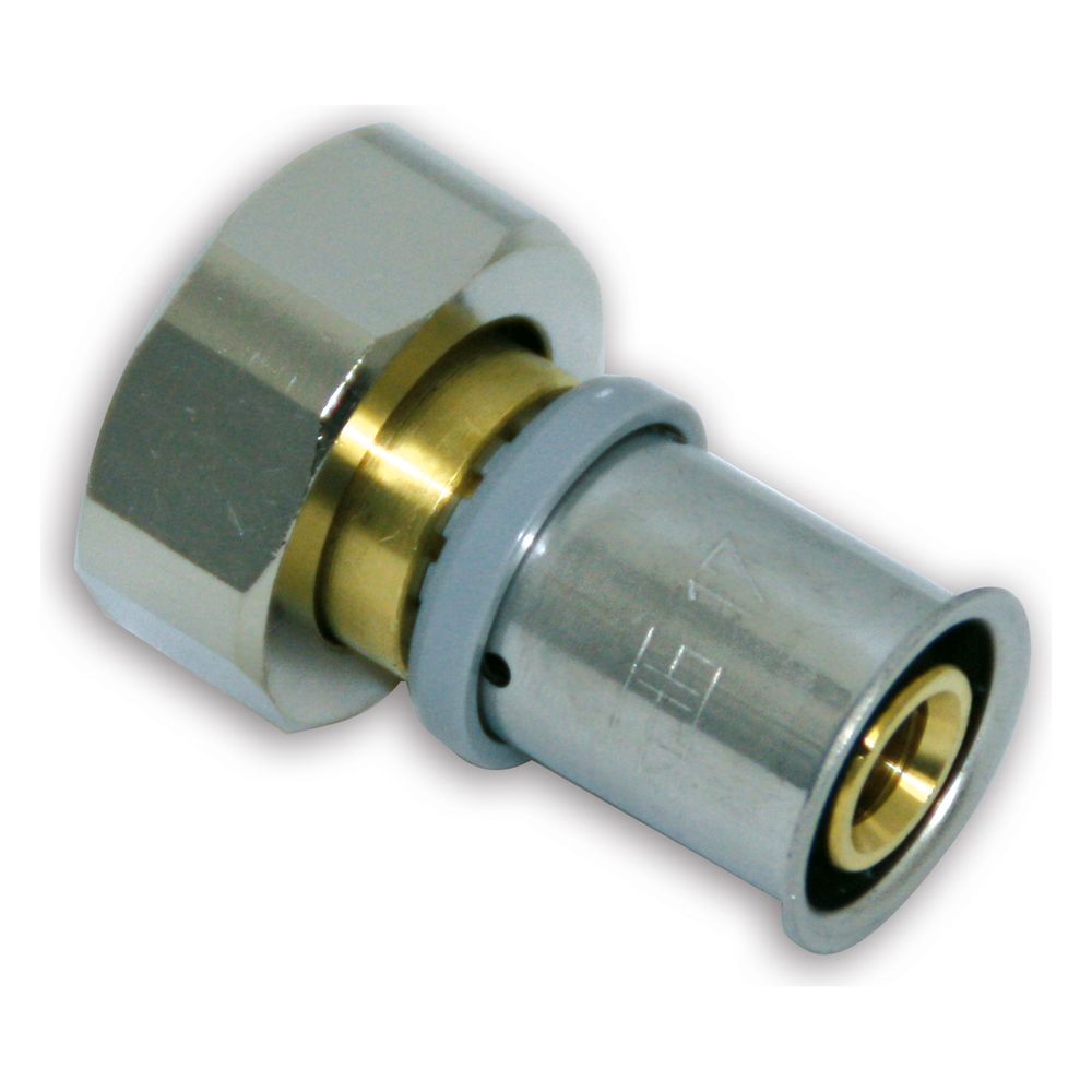 Roth Pressverschraubung gerade, 17mm, 3/4", Messing, 1135001505... ROTH-1135001505 4037115001727 (Abb. 2)