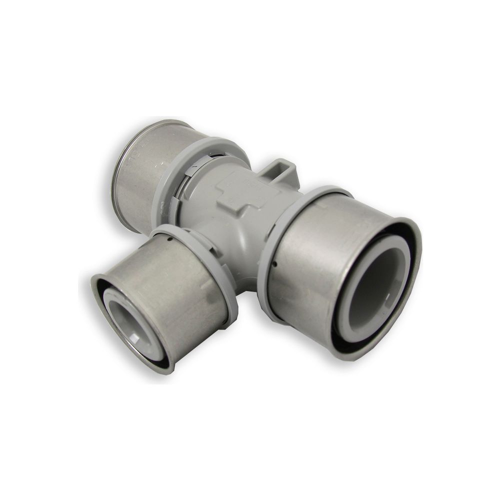 Roth T-Stück im Abgang reduziert 50x40x50mm, Pressmuffe, PPSU, Grau, 1135004457... ROTH-1135004457 4037115019210 (Abb. 2)
