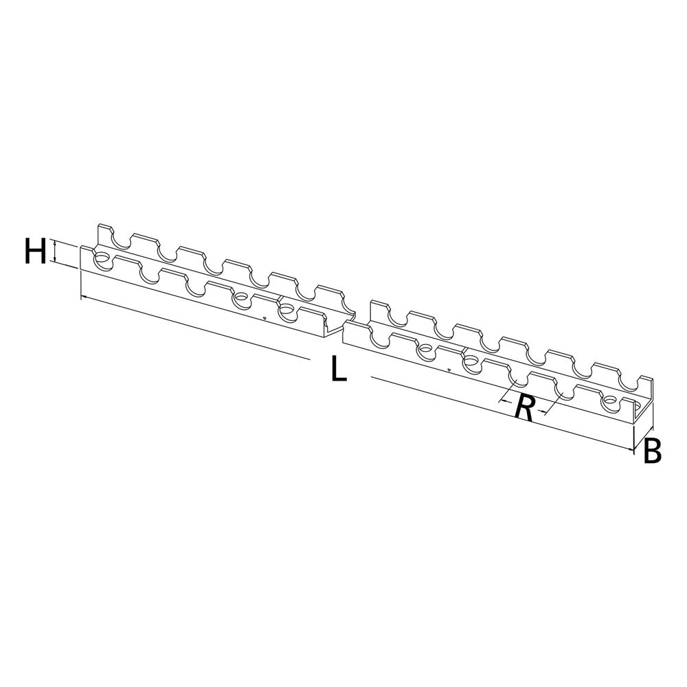 Roth Rohrbefestigungsschiene CC-Compact-System Rohrfix 11, 2500x22x13mm... ROTH-1135004603 4037115021893 (Abb. 2)