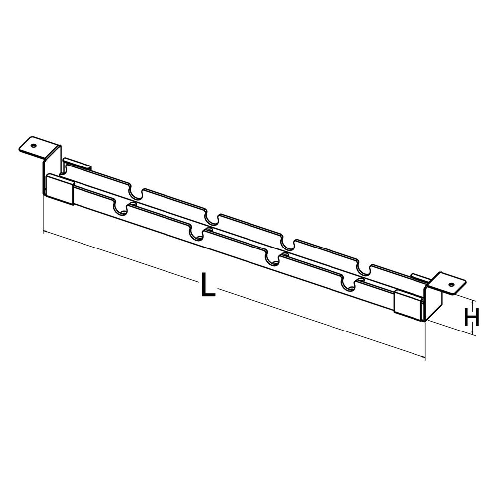 Roth Rohrbefestigungsschiene 20mm Länge 450mm, 1135006712... ROTH-1135006712 4037115033230 (Abb. 2)