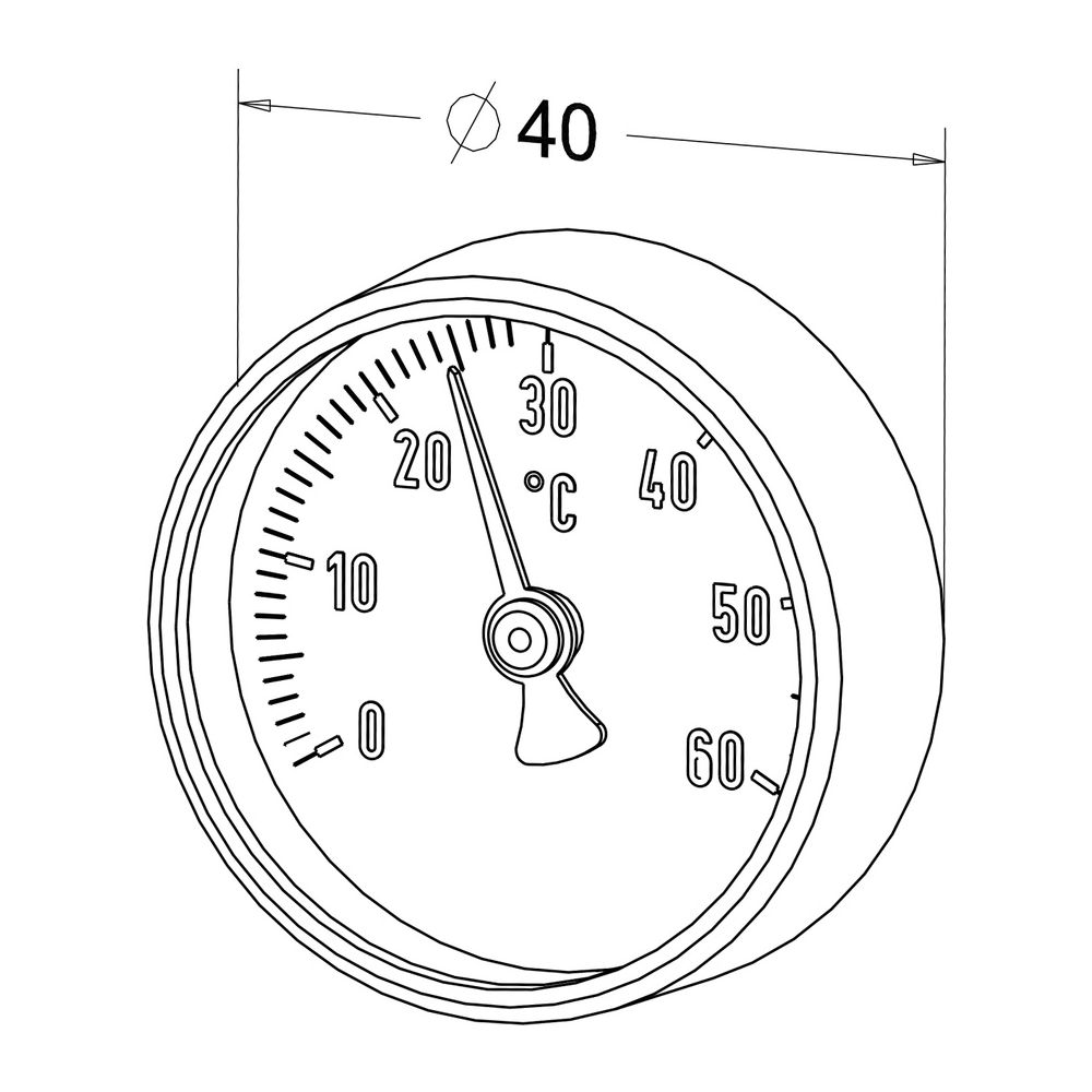 Roth Thermometer-Set HKV, 1", 1135008018... ROTH-1135008018 4016203862990 (Abb. 2)