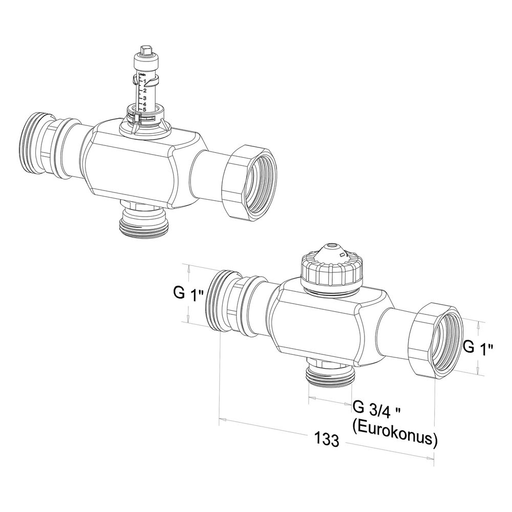 Roth Erweiterungsset Standard 1 HK für Edelstahl-Heizkreisverteiler mit DFA, G 1", 1 S... ROTH-1135010071 4037115071690 (Abb. 2)