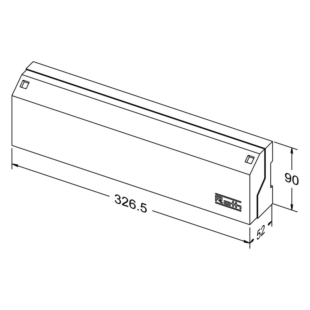 Roth Anschlussmodul Basicline AM-10, 230V 10 Kanäle, 90x326,5x52mm, 1135007709... ROTH-1135007709 4037115046858 (Abb. 2)
