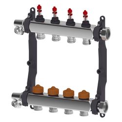Roth Heizkreisverteiler Thermaset Edelstahl, 8 Gruppen, G 1" IG, 500x330x65mm... ROTH-1135010018 4037115071386 (Abb. 1)