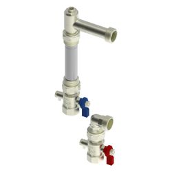 Roth Anschlussset Wärmemengenzähler senkrecht, vernickelt, 1135010082... ROTH-1135010082 4037115071775 (Abb. 1)