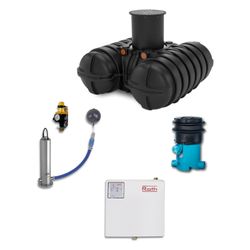 Roth Komplettpaket Haustechnik II Regenwasser-Erdspeicher mit Pumpe und Nachspeisung, ... ROTH-1135006037 4037115030598 (Abb. 1)