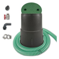 Roth Anschlussset, 150mm Bodenschacht 1/2" Schlauchanschluss 12,5m Druckspiralschlauch... ROTH-1135006059 4037115030819 (Abb. 1)