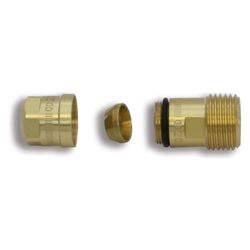 Roth Übergangsnippel CC Compact 11mm gerade, DN 8, 1/2", 45mm, Messing... ROTH-1135003447 4037115012426 (Abb. 1)