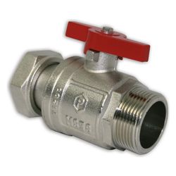 Roth Kugelhahn gerade G 1 1/4" IG x G 1 1/4" AG, PN 25, Messing vernickelt... ROTH-1135006853 4037115036026 (Abb. 1)