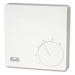 Roth Raumthermostat Basicline H, 24V, Aufputz, Weiß, 1135007403... ROTH-1135007403 4037115037740 (Abb. 1)