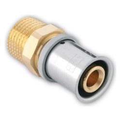 Roth Übergangsnippel gerade, 25mm x 1"AG, Messing, 1135001273... ROTH-1135001273 4037115001048 (Abb. 1)