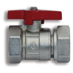 Roth Kugelhahn flachdichtend G 1" IG x G 1" IG, PN 25, Messing vernickelt... ROTH-1135006454 4037115032684 (Abb. 1)