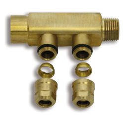 Roth Unterverteiler CC Compact UV-02, 2-fach, 11mm, Messing, 1135006680... ROTH-1135006680 4037115033049 (Abb. 1)