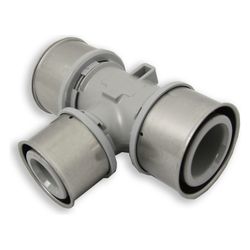 Roth T-Stück im Abgang reduziert 50x40x50mm, Pressmuffe, PPSU, Grau, 1135004457... ROTH-1135004457 4037115019210 (Abb. 1)
