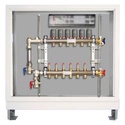 Roth Verteilerstation HK 11 UP, 11 Gruppen, Messing, 950x150x790-880mm, Basicline AM-8... ROTH-1115010932 4037115060984 (Abb. 1)