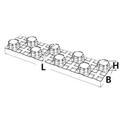 Roth Befestigungsstreifen, 1200x100x20mm, Kunststoff, 1115007891... ROTH-1115007891 4037115021565 (Abb. 1)