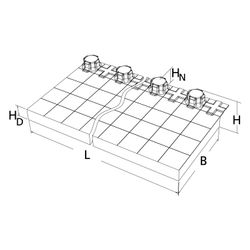 Roth Ausgleichsnoppe EPS DES 30-2, 14-17mm, 1050x225x50mm, EPS, 1115007906... ROTH-1115007906 4037115021398 (Abb. 1)