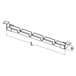 Roth Rohrbefestigungsschiene 20mm Länge 450mm, 1135006712... ROTH-1135006712 4037115033230 (Abb. 1)