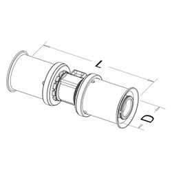Roth Kupplung, 32x32mm, PPSU, Grau, 1115005552... ROTH-1115005552 4037115006098 (Abb. 1)