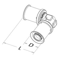 Roth Presswinkel 90 Grad PPSU, 20x20mm, Grau, 1115005560... ROTH-1115005560 4037115006173 (Abb. 1)