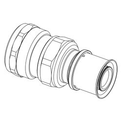 Roth Geräteverschraubung gerade, 20mm x 1" IG, Messing, 1115005394... ROTH-1115005394 4037115001604 (Abb. 1)
