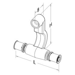 Roth Anschlusseinheit Sockelleiste 17/r x 1/2" IG Winkel, 90 Grad, Bronze, Grau... ROTH-1135000462 4037115002052 (Abb. 1)