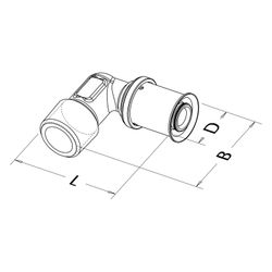 Roth Übergangswinkel, 20mm x 3/4" AG, Messing, 1135000491... ROTH-1135000491 4037115001260 (Abb. 1)