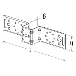Roth Montageschiene Typ A/SE Doppelbrücke, 300x60x45mm, 153mm, Stahl, verzinkt... ROTH-1135006232 4037115031014 (Abb. 1)