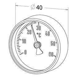 Roth Thermometer-Set HKV, 1", 1135008018... ROTH-1135008018 4016203862990 (Abb. 1)