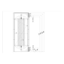 Roth Solarspeicher Quadroline TQ-TWS 325, 321L Volumen, Solar-Wärmetauscher 1,5m2... ROTH-1115009466 4037115035623 (Abb. 1)