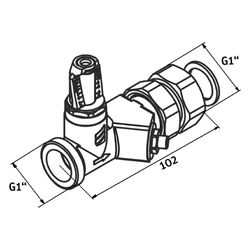 Roth Zonenregulierventil, 1, 1135009401... ROTH-1135009401 4037115064937 (Abb. 1)