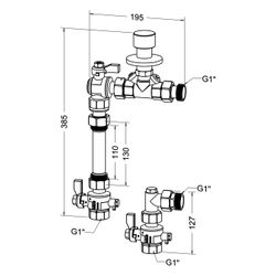 Roth Differenzdruckregler mit WMZ Einbauset senkrecht, 1", 1135010087... ROTH-1135010087 4037115071829 (Abb. 1)