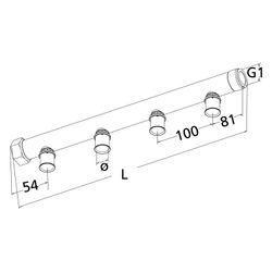 Roth Verteilerset 3fach 16mm, 355mm, Messing, 1115009932... ROTH-1115009932 4037115038136 (Abb. 1)