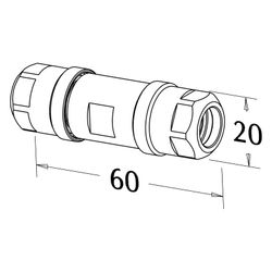 Roth Kupplung CC Compact 11mm gerade, 11mm, Messing, 1135003446... ROTH-1135003446 4037115012419 (Abb. 1)