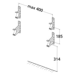 Roth Wandkonsole für Industrieverteiler, 1135006352... ROTH-1135006352 4037115032011 (Abb. 1)