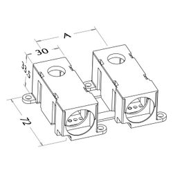 Roth Anschlussdose W, 14mm/17mm, Kunststoff, Matt, 1135000277... ROTH-1135000277 4037115001987 (Abb. 1)