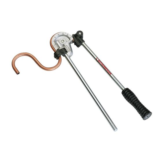 Rothenberger Standard Zweihand Biegegerät 180 Grad Kupferrohr Biegezange 8 Millimeter