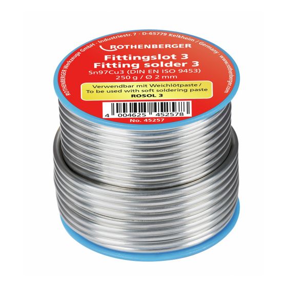 Rothenberger Fittingslot 3 Millimeter Spule 250 Gramm