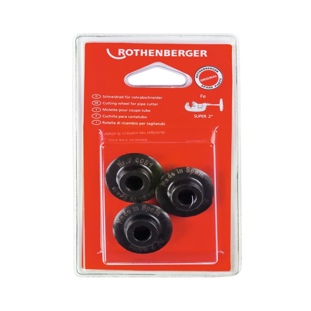 Rothenberger Super Schneidrad Stahl 2 Zoll 3 Stück... ROTHENBERGER-070051D 4004625007037 (Abb. 1)