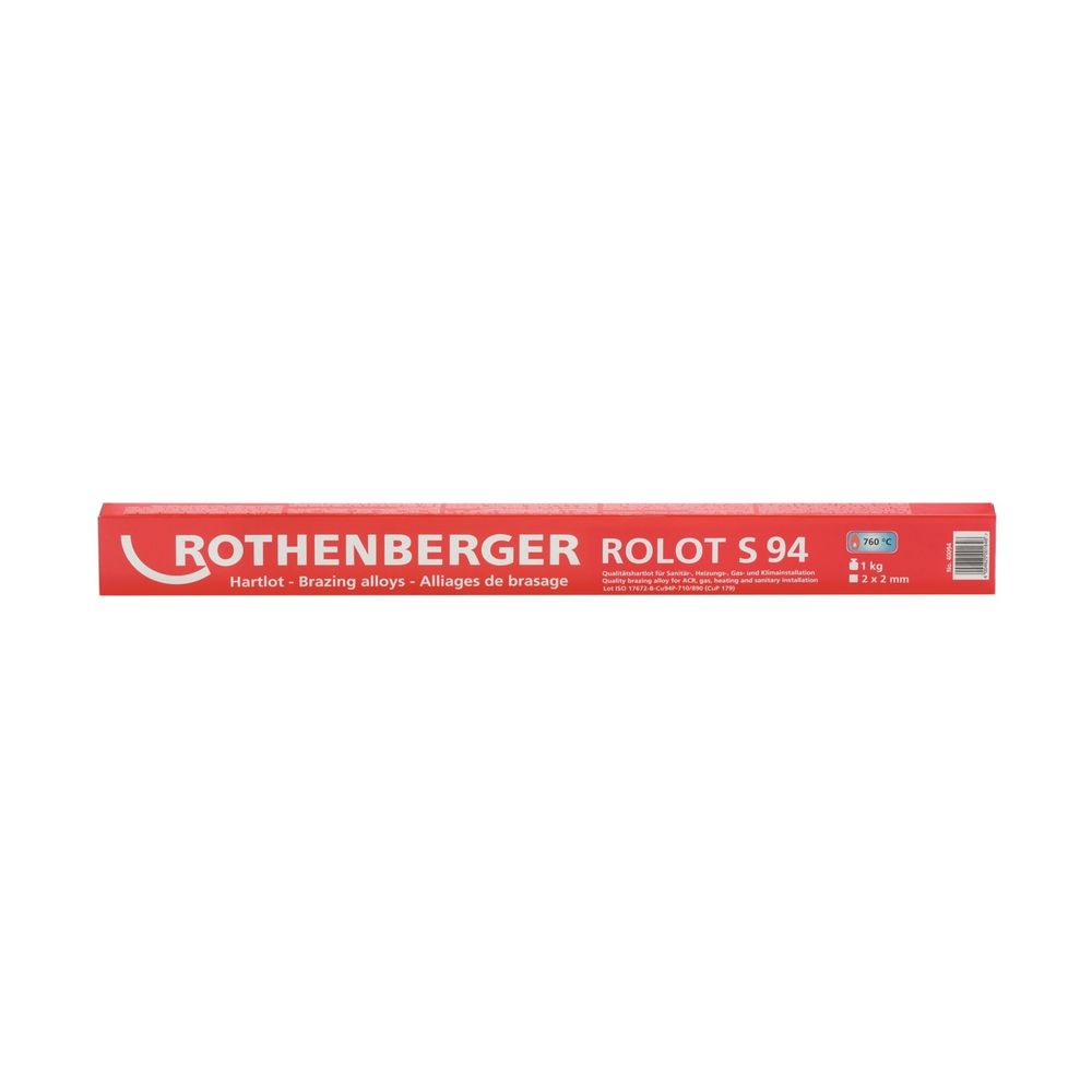 Rothenberger Rolot S94 Hartlot 2x2x500 Millimeter 1 Kilogramm nach ISO 17672... ROTHENBERGER-40094 4004625001646 (Abb. 2)