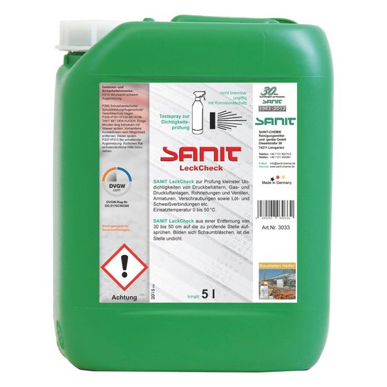 Sanit LeckCheck DVGW, 5L, 3033