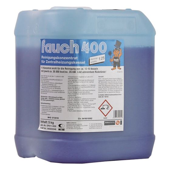 Sanit Fauch 400 Reinigungskonzetrat für ölbetriebene Kesselanlagen, 5kg Kanister