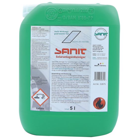 Sanit Solaranlagenreiniger, 5L, 32875