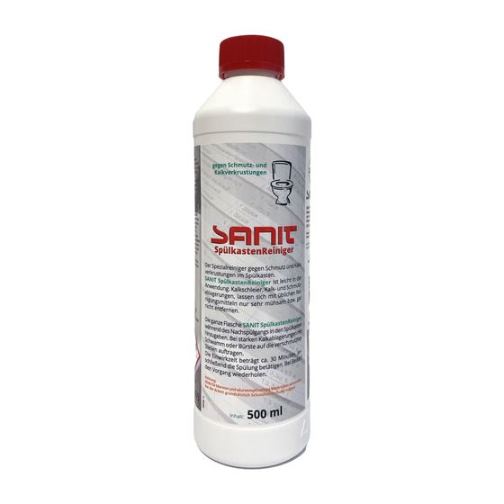 Sanit Spülkastenreiniger gegen Kalk und Ablagerungen 500ml Flasche