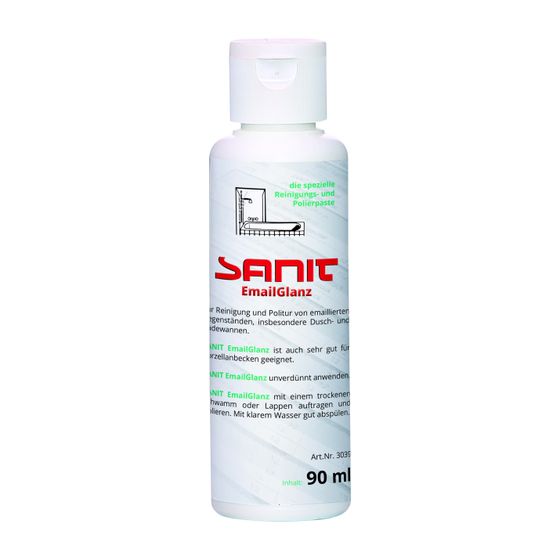 Sanit Email-Glanz Reinigungs- und Polierpaste für emaillierte Gegenstände, 90ml Flasche