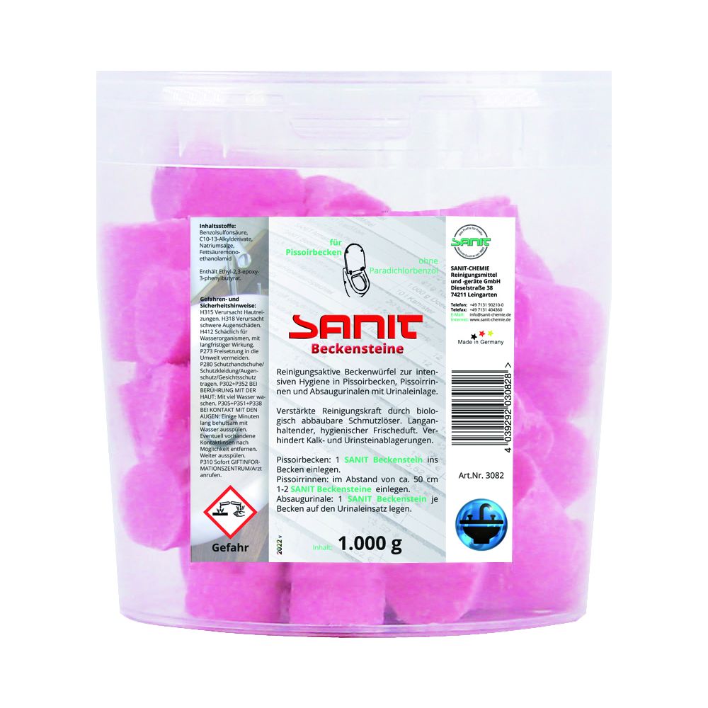 Sanit Beckensteine für Urinale zum Einlegen 48 Stück 1 kg Dose... SANIT-3082 4039292030828 (Abb. 1)