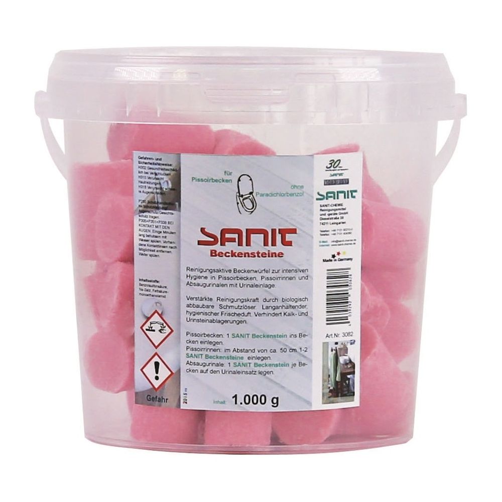 Sanit Beckensteine für Urinale zum Einlegen 48 Stück 1 kg Dose... SANIT-3082 4039292030828 (Abb. 1)