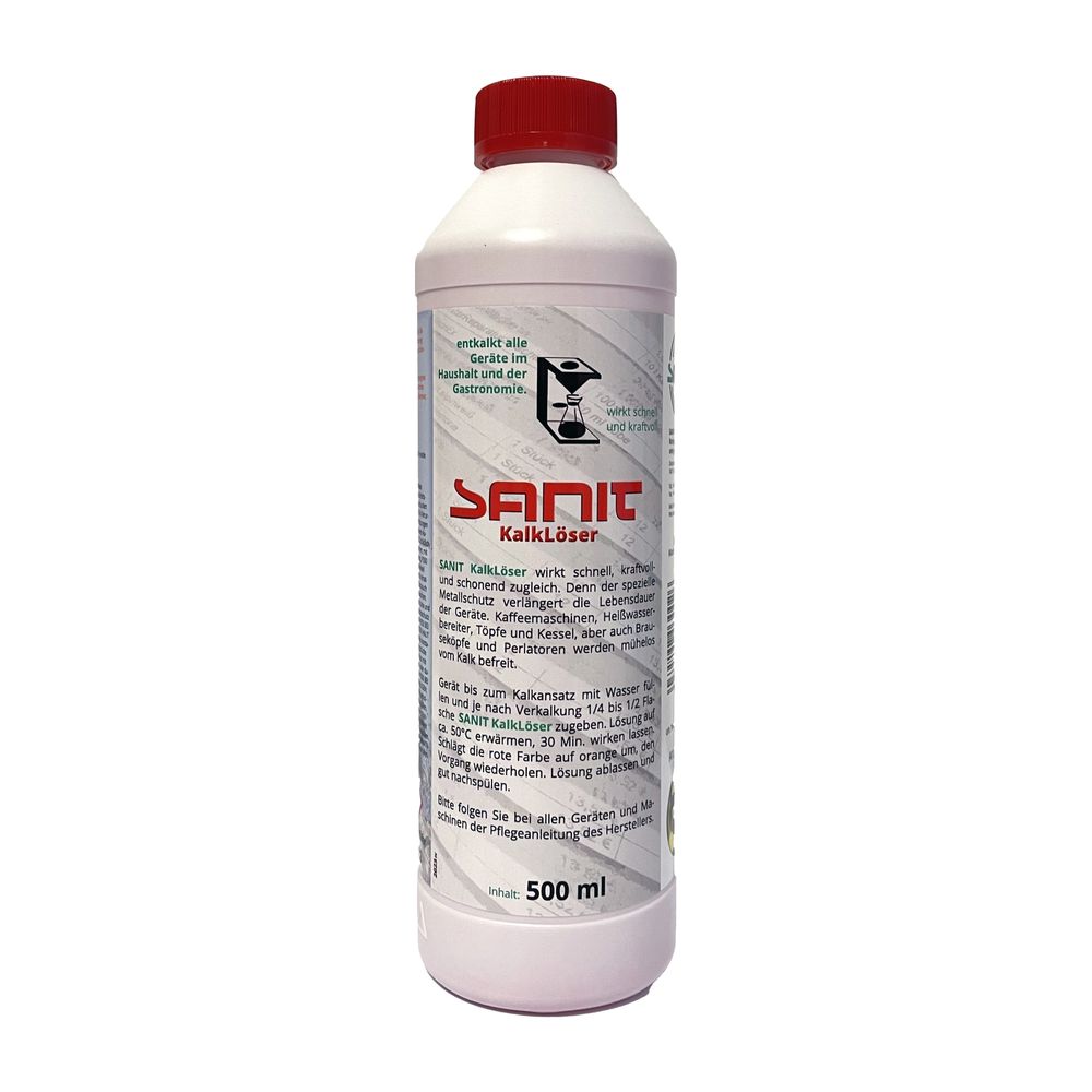 Sanit Kalklöser hochwirksamer Universal Entkalker 500ml Flasche... SANIT-3002 4039292030026 (Abb. 1)