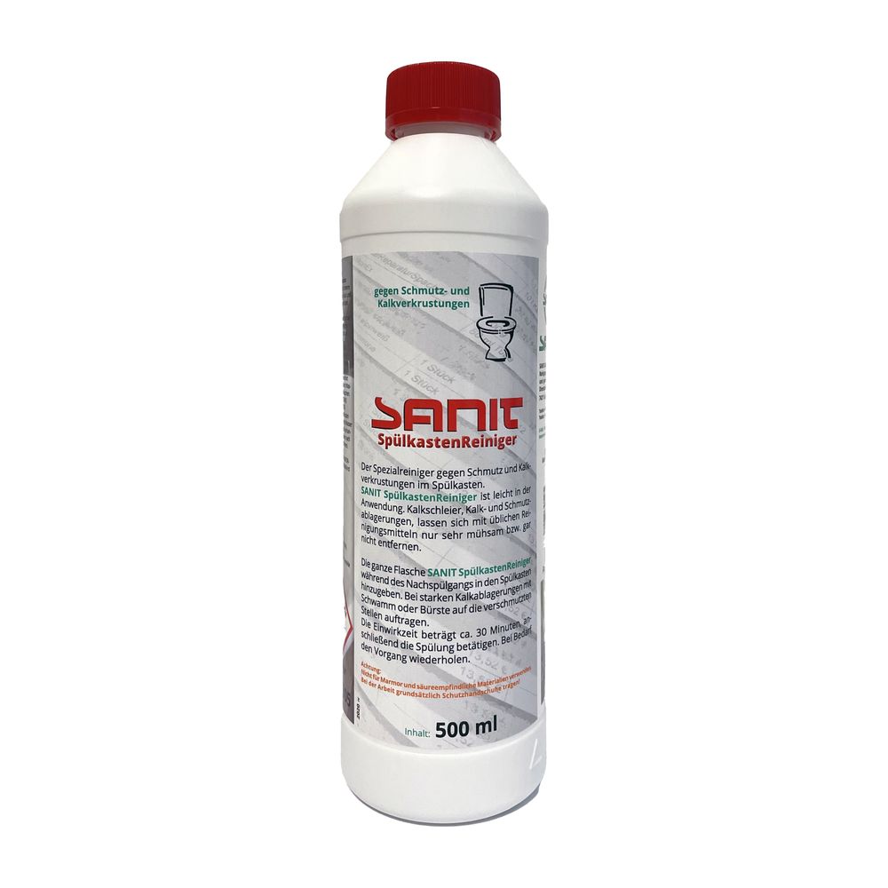 Sanit Spülkastenreiniger gegen Kalk und Ablagerungen 500ml Flasche... SANIT-3054 4039292030545 (Abb. 1)
